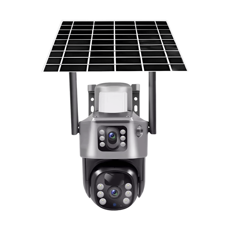 Low-power dual-lens Solar-powe